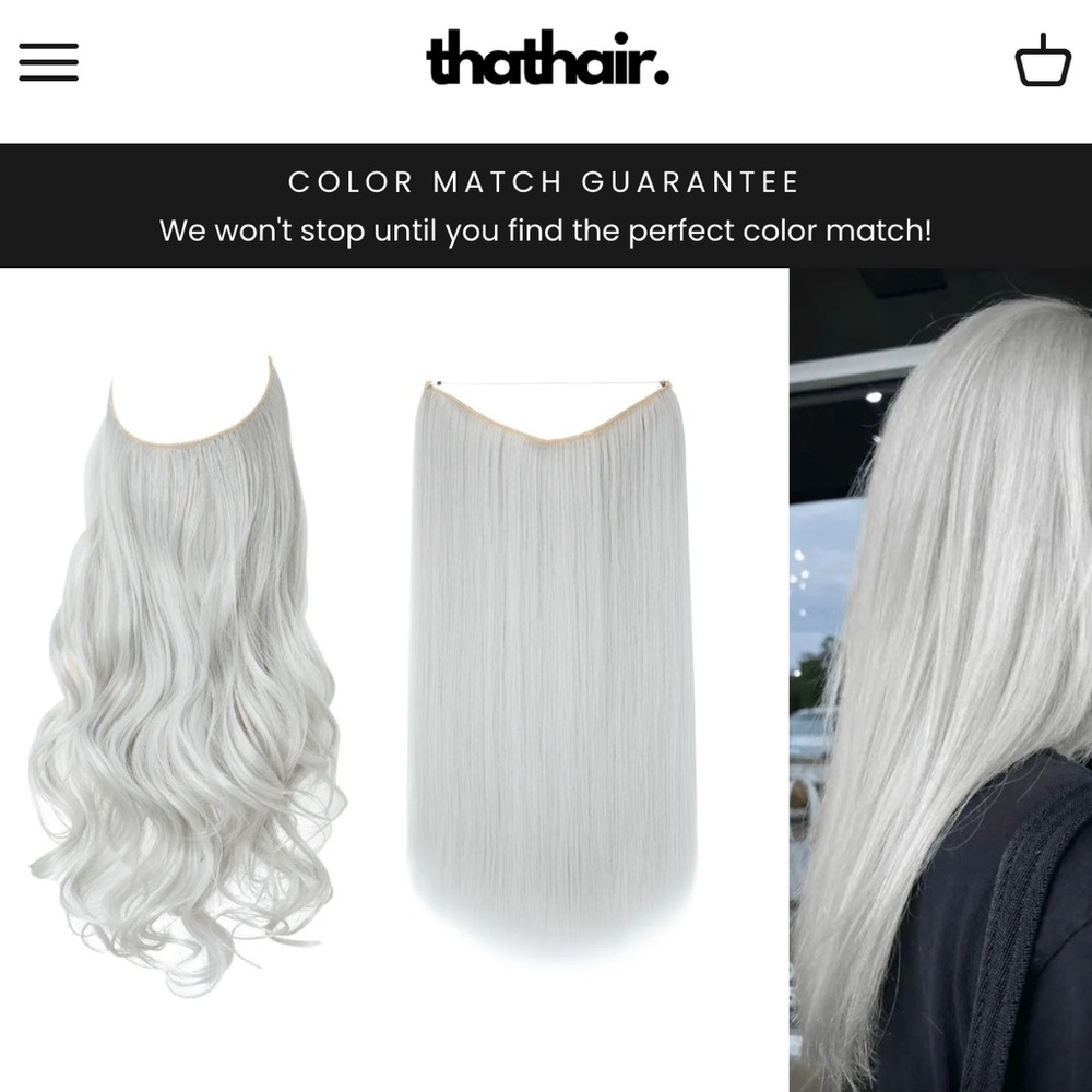 Thathair.co LIGHT SILVER GRAY